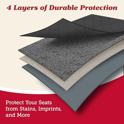 Bench Car Seat Protector, Waterproof Cover, Universal Fit, Black