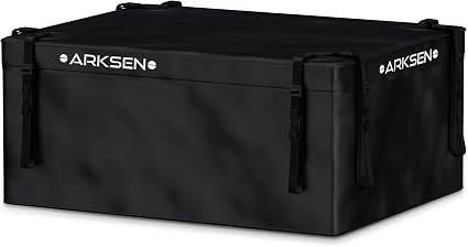ARKSEN Roof Top Luggage Storage Bag for 43" x 39" Roof Baskets Waterproof 14.5 Cubic Feet (41.73" L x 33.07" W x 18.11" 