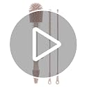 Food-Grade Silicone Double-Ended Cleaning Brush (Brush-Grey)