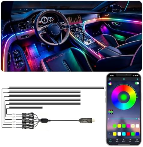Interior Car LED Strip Lights, Car Ambient Lighting App Control