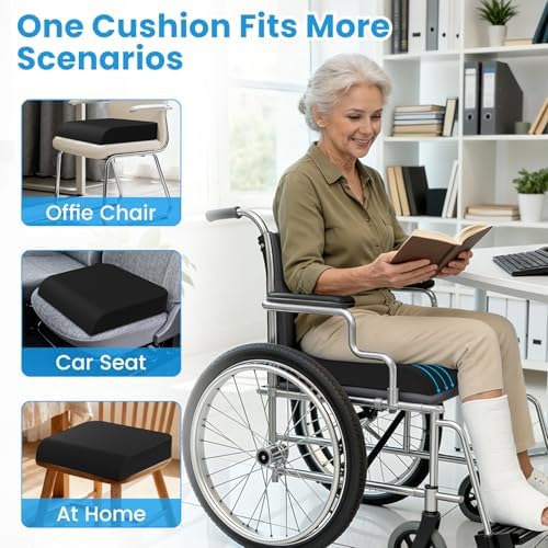 Wheelchair Seat Cushion Cooling Gel Memory Foam Chair Cushion