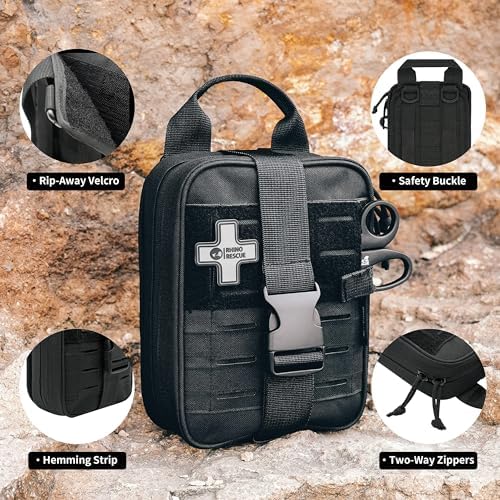 Survival First Aid Kit for Hiking, Backpacking