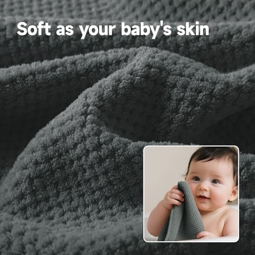 Soft 6 Piece Bath Towels Set, 2 Large Bath Towel Sheet, 2 Hand Towels, 2 Washcloths, Highly Absorbent, Quick Dry, Lightweight Towel Sets Collection, Premium Gray Towels for Bathroom, Gym & Spa