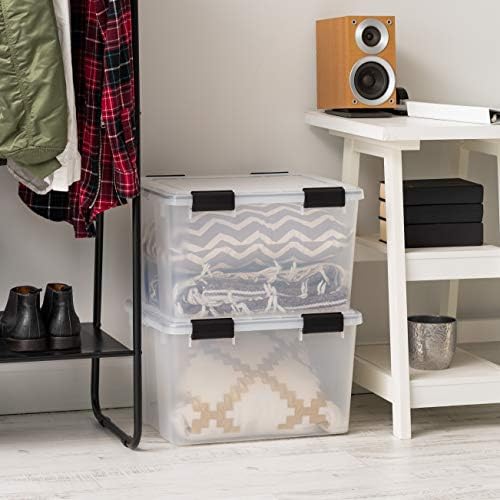 UCB-XS Quart WeatherPro Storage Box, 6.5 Qt - Single, Clear
