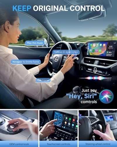 Wireless CarPlay Adapter for Apple iPhone (Gray)