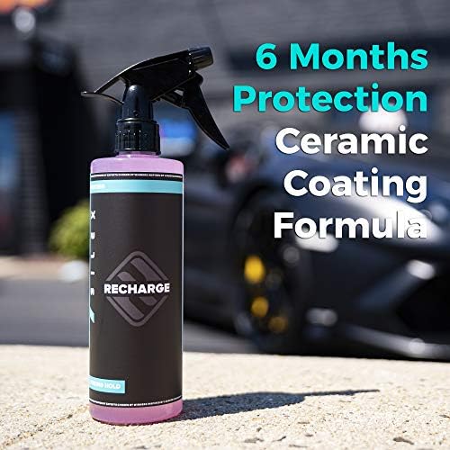 Recharge Ceramic Coating Spray (16oz) | Ultra Hydrophobic Car Detail Spray | Wet or Dry Application | Replaces Wax & Sealants | DIY Protection for Cars, Trucks & SUVs | Up to 6 Months