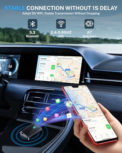 Wireless CarPlay Adapter for Apple iPhone (Gray)