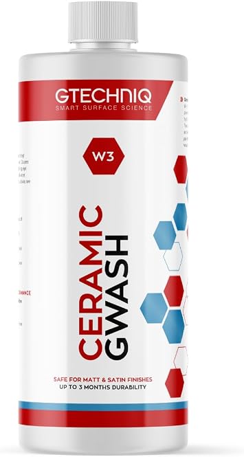 Gtechniq Car Shampoo, 2-in-1 Ceramic GWash & Hydrophobic Coating 16.9 fl oz