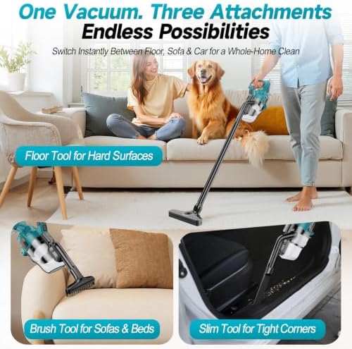 Cordless Handheld Vacuum Cleaner Compatible with Makita 18V Battery