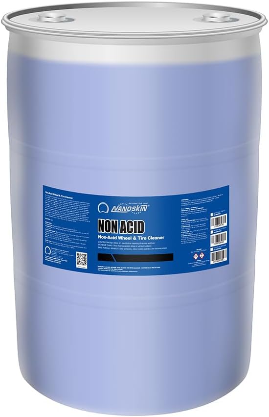 Nanoskin NON ACID Wheel & Tire Cleaner for Brake Dust Removal, 30 Gallon