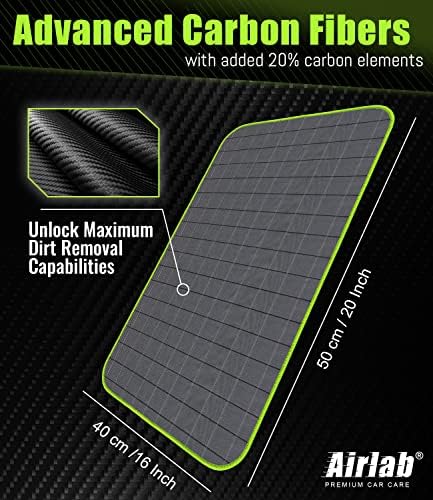Carbon Microfiber Towels for Car Glass Window Polishing, Light Grey-Green