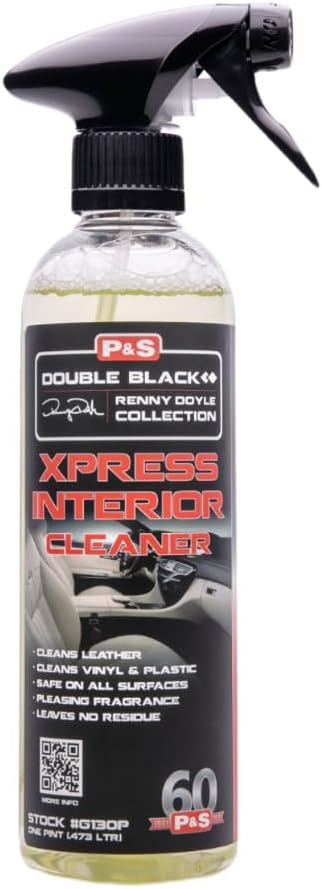 P & S PROFESSIONAL DETAIL PRODUCTS Xpress Interior Cleaner – Safe for Leather, Vinyl, Plastic & More, Removes Dirt, Grea
