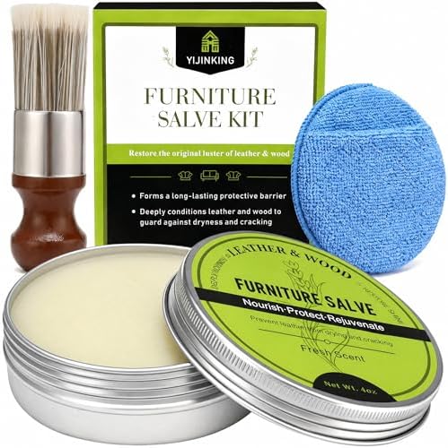 Furniture Salve for Leather, Premium Leather Furniture Conditioner Restorer