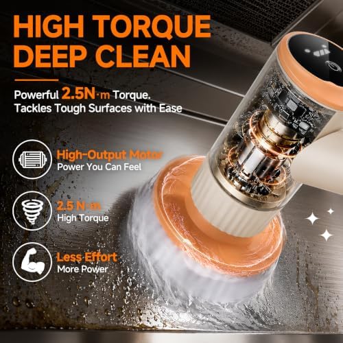 Electric Spin Scrubber,Cordless Shower Scrubber