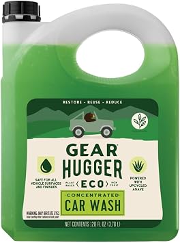 Gear Hugger Car Wash Soap Gallon, Biodegradable, Eco-Friendly (128oz)