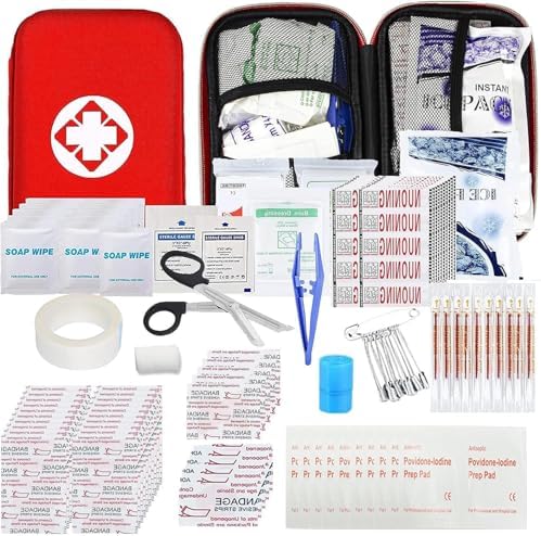 First Aid Kit 277PCS Car Home Camping Essentials Red Emergency Kit