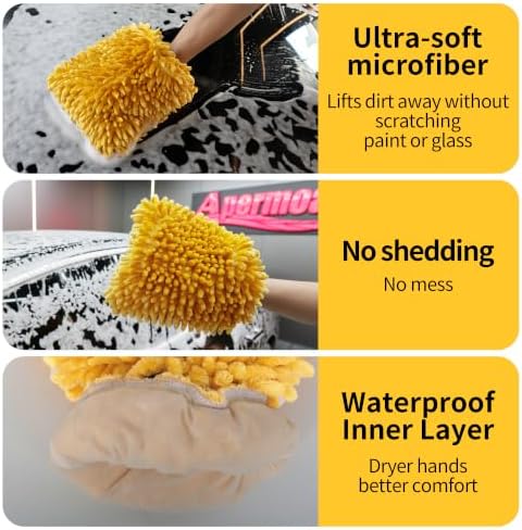 Premium Chenille Microfiber Car Wash Mitt