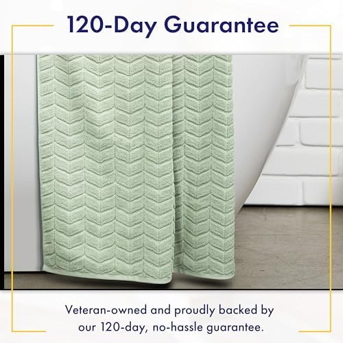 Luxury 100% Cotton Decorative Bath Towel Set, Ultra Soft - Eucalyptus Green