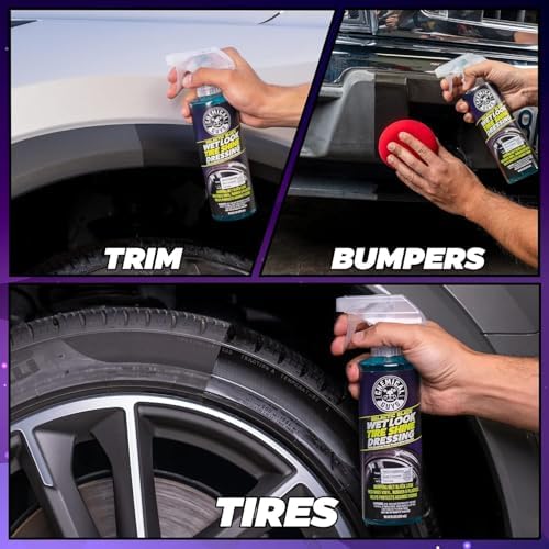 Galactic Black Wet Look Tire Shine Dressing, Black, 32 oz