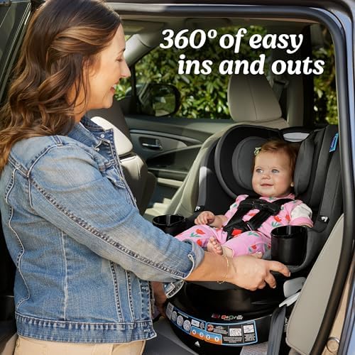 EasyTurn 360 2-in-1 Rotating Convertible Car Seat, Cyran