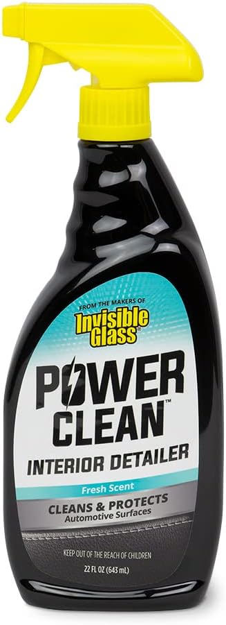 Invisible Glass 92024 Power Clean Interior Detailer Cleaner & Protectant – Cleans, Conditions & Restores Plastic, Vinyl,