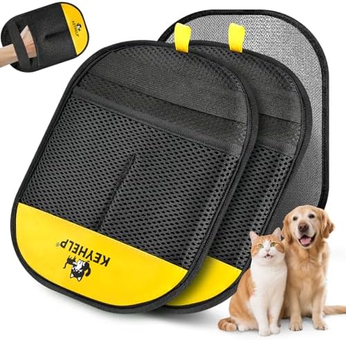 2Pcs Pet Hair Removal Glove for Dogs & Cats, Electrostatic Pet Hair Glove