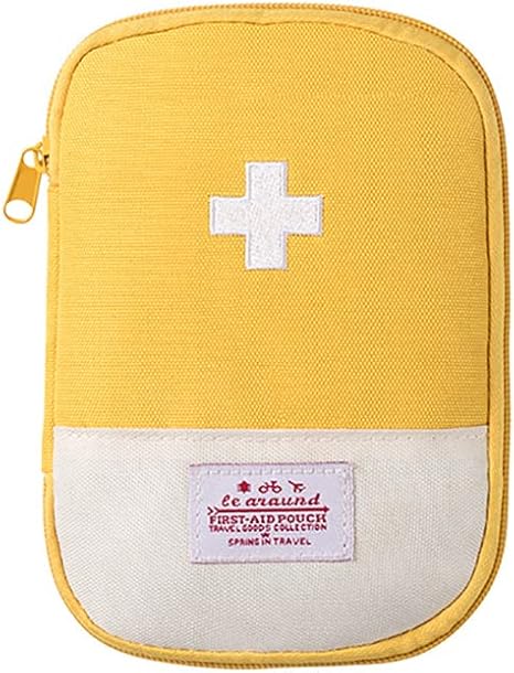 Katutude Empty First Aid Bag Mini First Aid Pouch Potable Emergency Medical Bag Medicine Storage Organizer Travel Size S