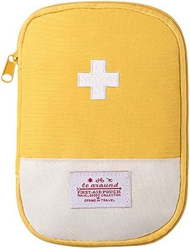 Katutude Empty First Aid Bag Mini First Aid Pouch Potable Emergency Medical Bag Medicine Storage Organizer Travel Size S