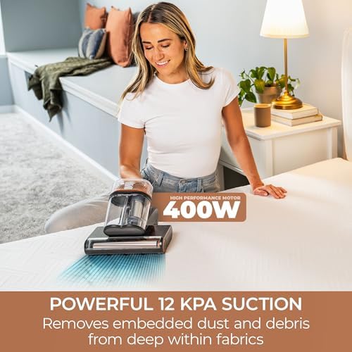 Bed Mattress Vacuum with UV-C Light & HEPA Filter
