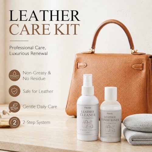 Leather Purse Cleaner And Conditioner, Leather Care Kit for Bags