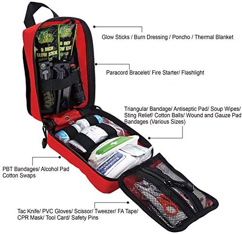 250 Pcs Survival First Aid Kit