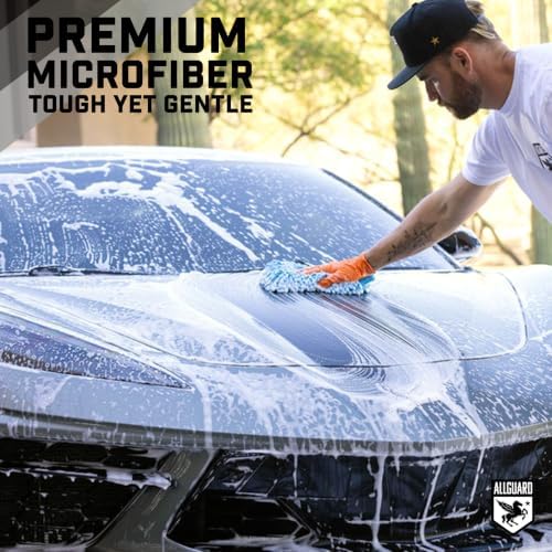 Microfiber Car Wash Mitt, Scratch-Free Chenille Wash Glove (2 Pack)