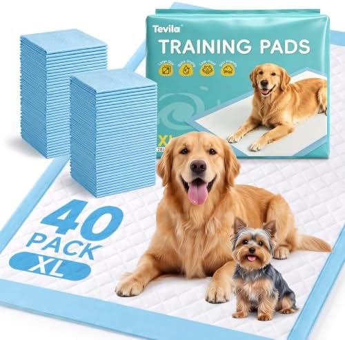 XL Pee Pads for Dogs, 34 x 28 in, 6-Layer Training Pads, Leak-Proof,40-Pack