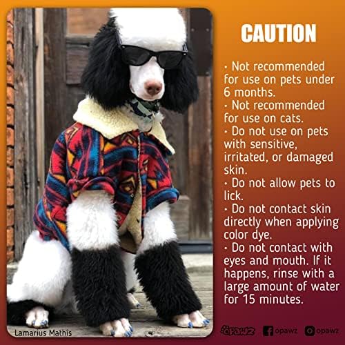 Permanent Dog Hair Dye, Pet Hair Dye Safely Used by Grooming Salons for a Decade, Pet Safe Dye Lasts Over 20 Washes, Bright Color for Dogs and Horses (Super Black)
