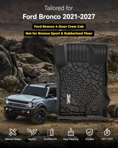 Full Protection Mats for Bronco 4 Door 2021-2026 2027