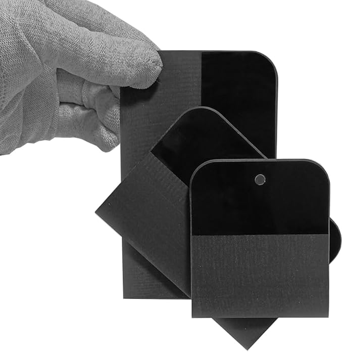 3Pcs Magnetic PPF Squeegee Window Tint Tools Auto Car Paint Protection Film Install Tool, Soft Rubber Scraper Application for Windshield Glass Tinting, Cleaning and Bubble Removal (Black Magnet)
