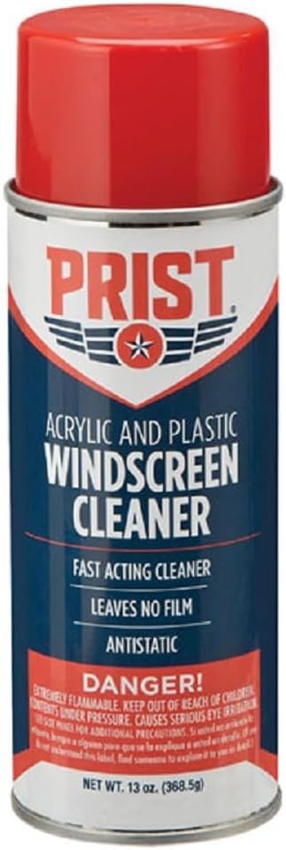 4 Set - Prist Acrylic and Plastic Windscreen Cleaner
