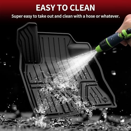 All Weather Floor Mats for Honda Civic 2022-2026 - Gasoline | Full Surround TPE Mats, Tall Walls, 3D Custom Fit, Non-Slip, Easy Clean, Tool-Free Install, Vehicle-Specific Accessories