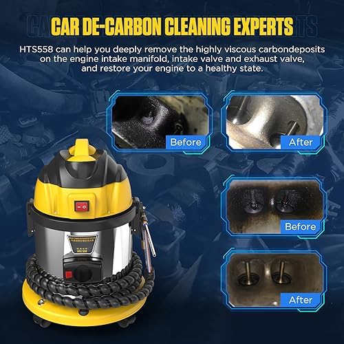 Walnut Blasting Kit for Carbon Cleaning, with 2KG Walnut Sand & 5 Pcs Adapters Automotive Engine System Intake Pipe Exhaust Valve Cleaning Machine, 1200W 110V Carbon Remover