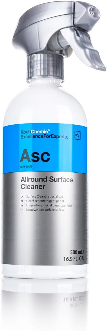Allround Surface Cleaner - Great for the Car and Home; Clean Finger Prints, Dust, Grease, Dirt, Etc. Streak-Free, Safe on Plastic, and Other Smooth Surfaces (500 milliliters)