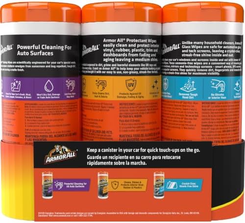 Car Cleaning Wipes, 90 Ct - Interior, Protectant & Glass Wipes