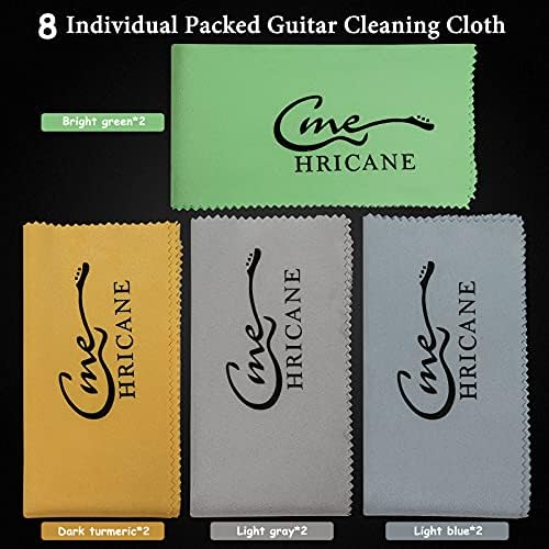 Guitar Cloths Ultrafine fiber suede (8-Pack 12"x12") Plush Polishing Cloths for Musical Instruments Premium Polishing & Cleaning Cloths for Guitar Violin Piano Clarinet Trumpet Sax Universal