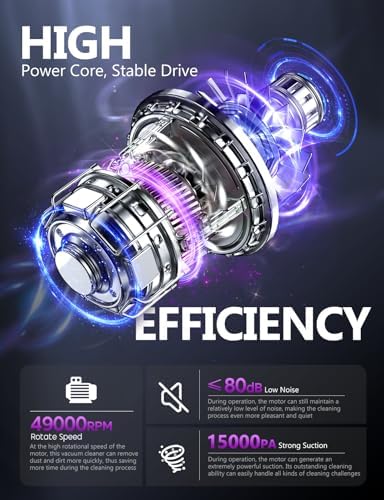 Handheld Vacuum Cordless, 15000PA Hand Held Car Vacuum Cleaner