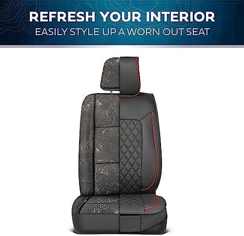 TrimLine Crimson Napa Leather Seat Covers for Cars & SUVs