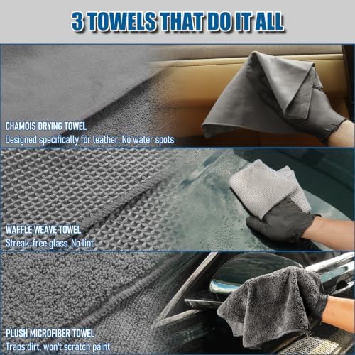 45Pcs Car Cleaning Kit, Car Interior Detailing Kit, 8000Pa Corded Handheld Car Vacuum, Car Detailing Brushes, Car Duster, Windshield Cleaner Tool, Car Cleaning Supplies, Car Accessories, Gifts for Men