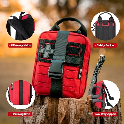Survival First Aid Kit for Hiking, Backpacking