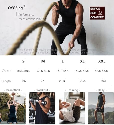 6 Pack Men's Workout Tank Tops Athletic Muscle Gym Shirts