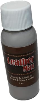 Leather Refinish an Aid to Color Restorer 1 Ounce Tester Bottle (Light Grey)