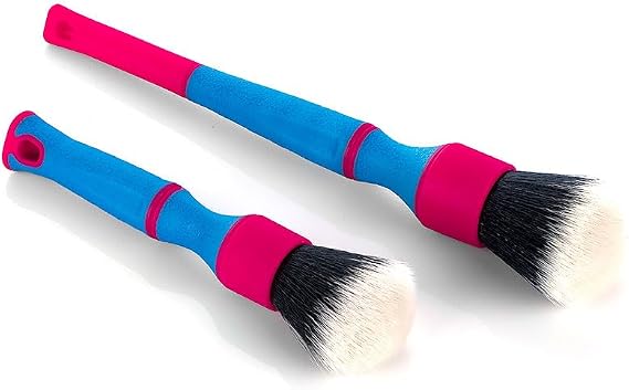 Detail Factory - TriGrip Ultra-Soft Detailing Brush Set - Scratch-Free Cleaning for Exterior, Interior Panels, Emblems, 