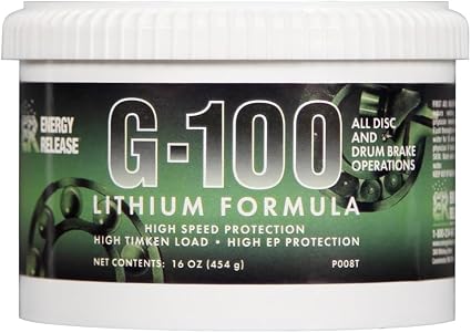 HI-GEAR ENERGY RELEASE G-100 High Speed Lithium Grease 16 fl. oz. | Premium Lithium Complex Grease for Fast Moving Appli